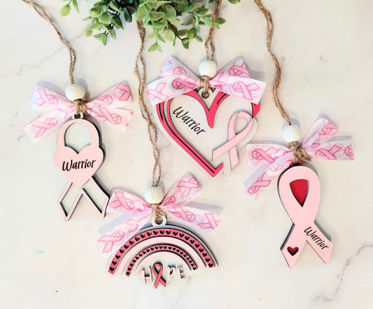 Breast Cancer Awareness Car Charm